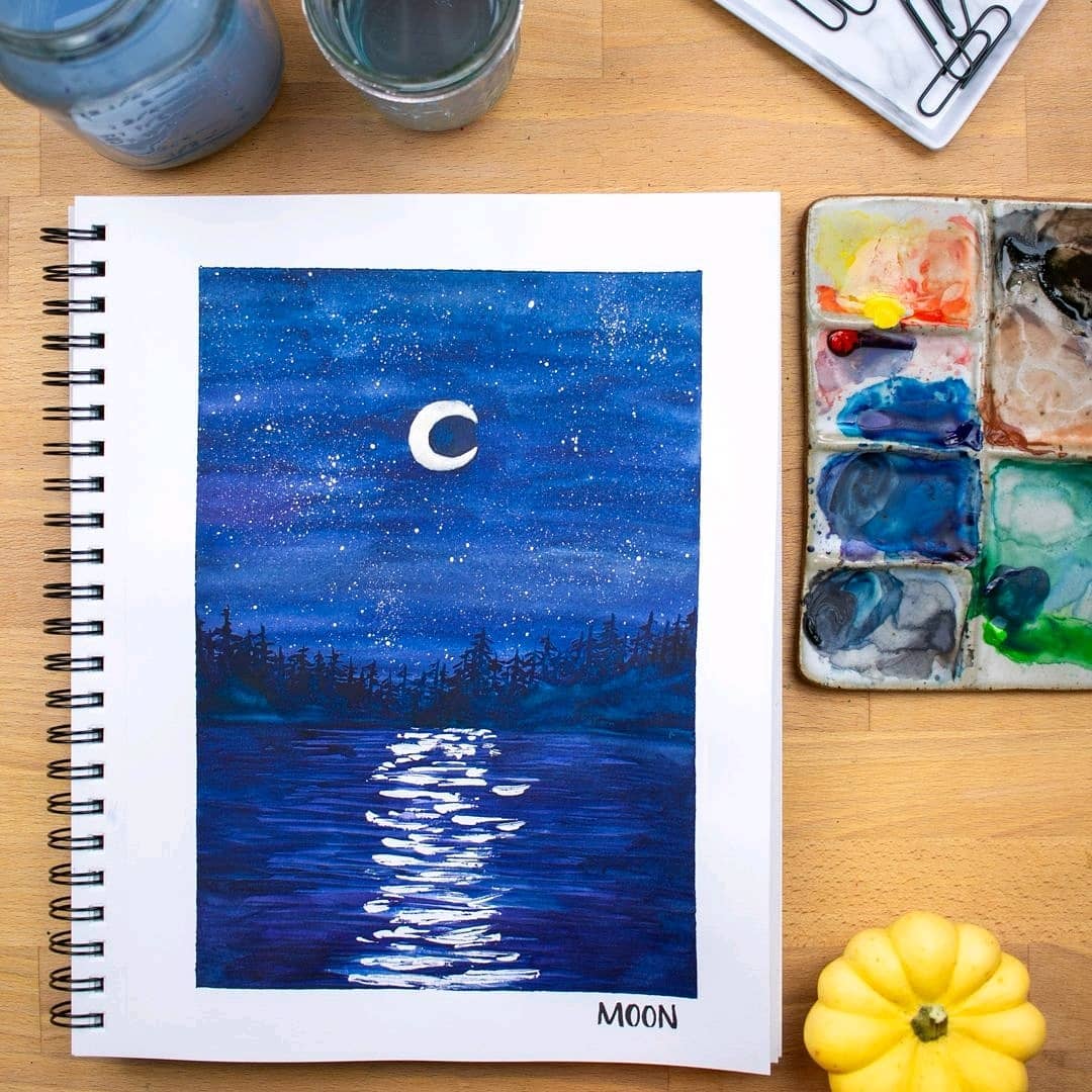 "Moon" - Limited 7"x10" Hand-Signed & Numbered Art Print (25 Only)