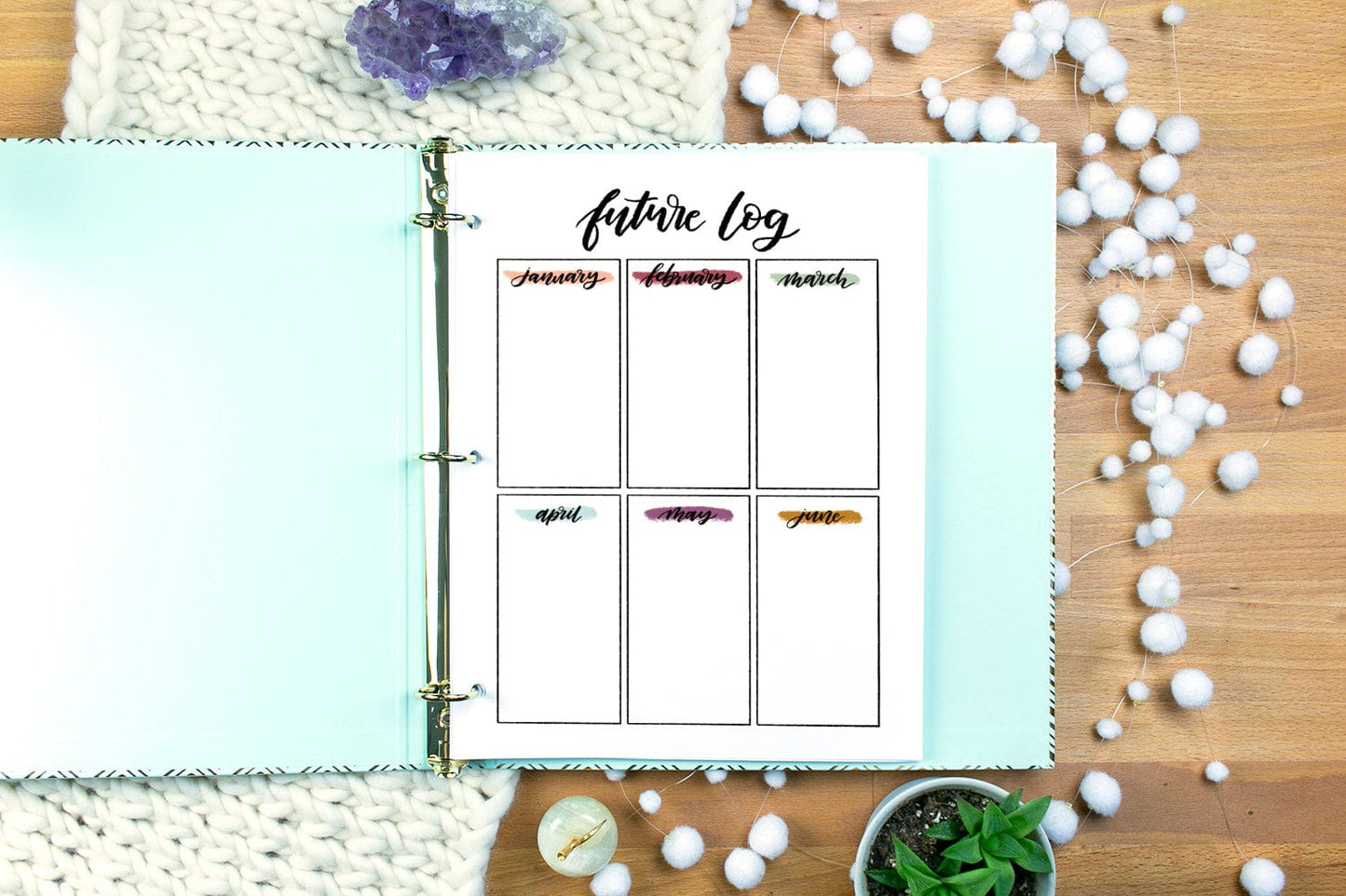 Botanical Living Planner Printable (80 pages)