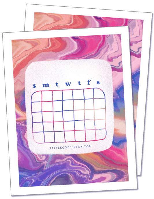 Candy River Academic Calendar Printable