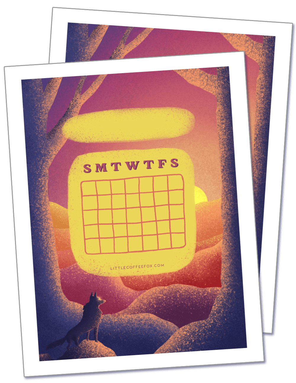 Sunrise Academic Calendar Printable